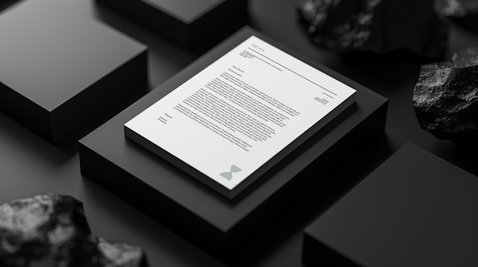 Letter head mockup