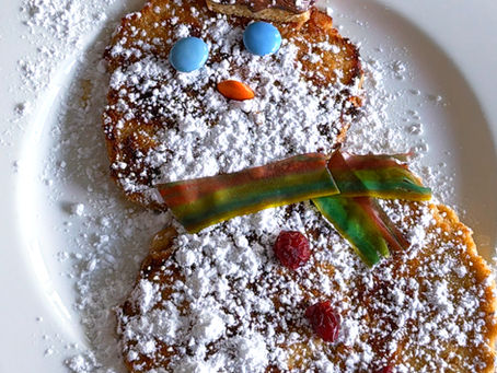 Gluten-Free Snowman Pancakes