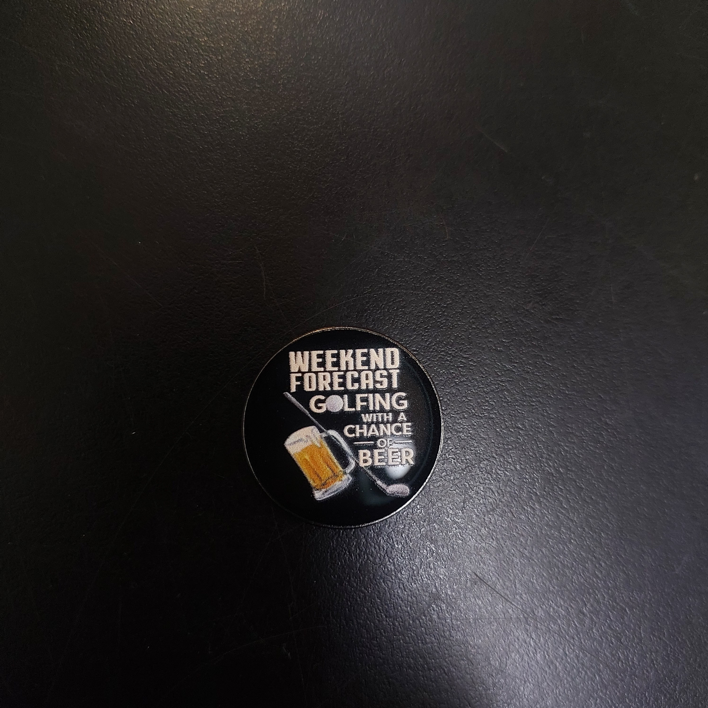 Weekend Forecast Golfing With a Chance Of Beer Ball Marker