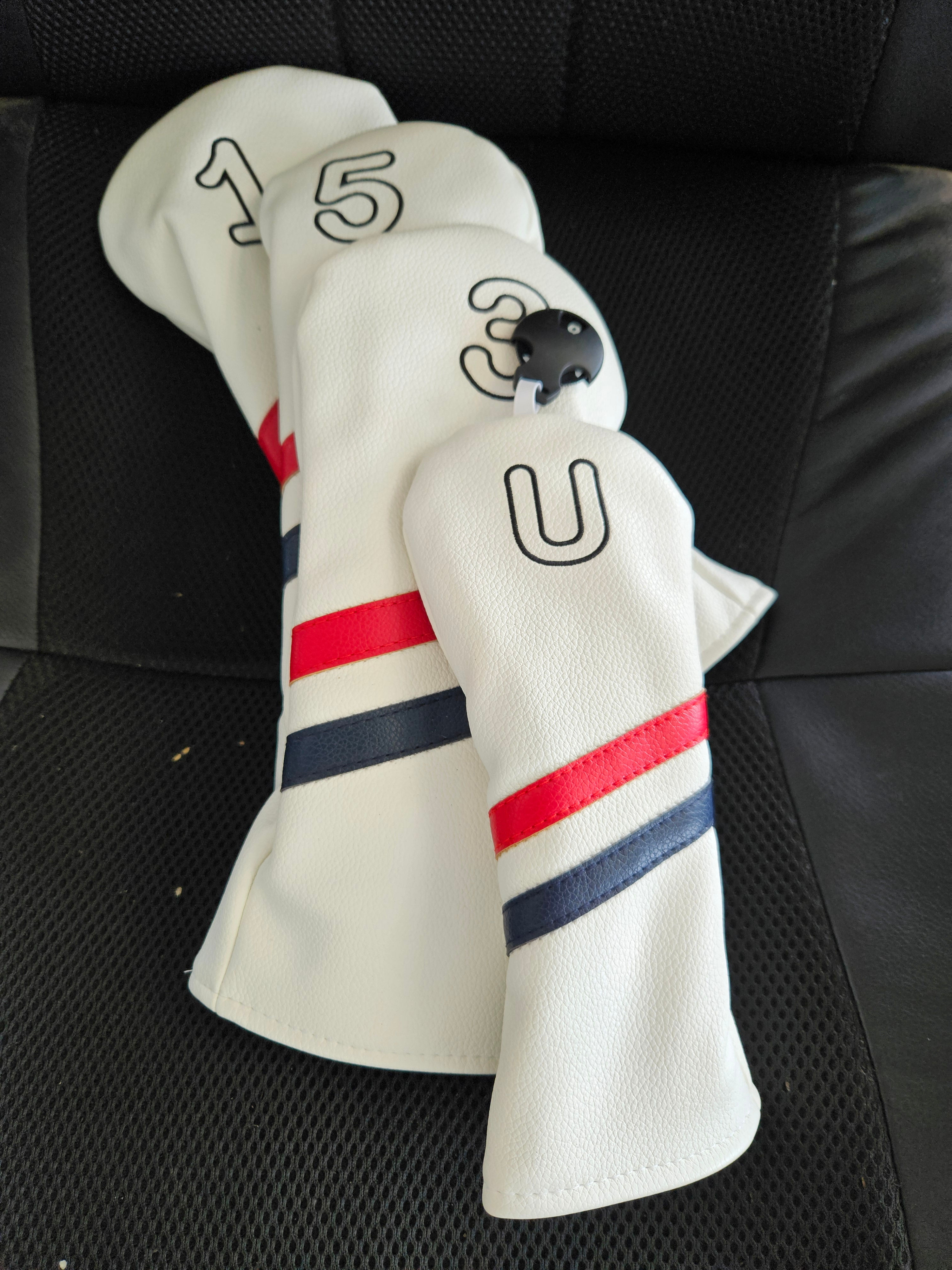 White, Red & Blue Stripe HC Set