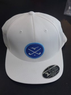 Mizuno Crossed Clubs Snapback White Hat