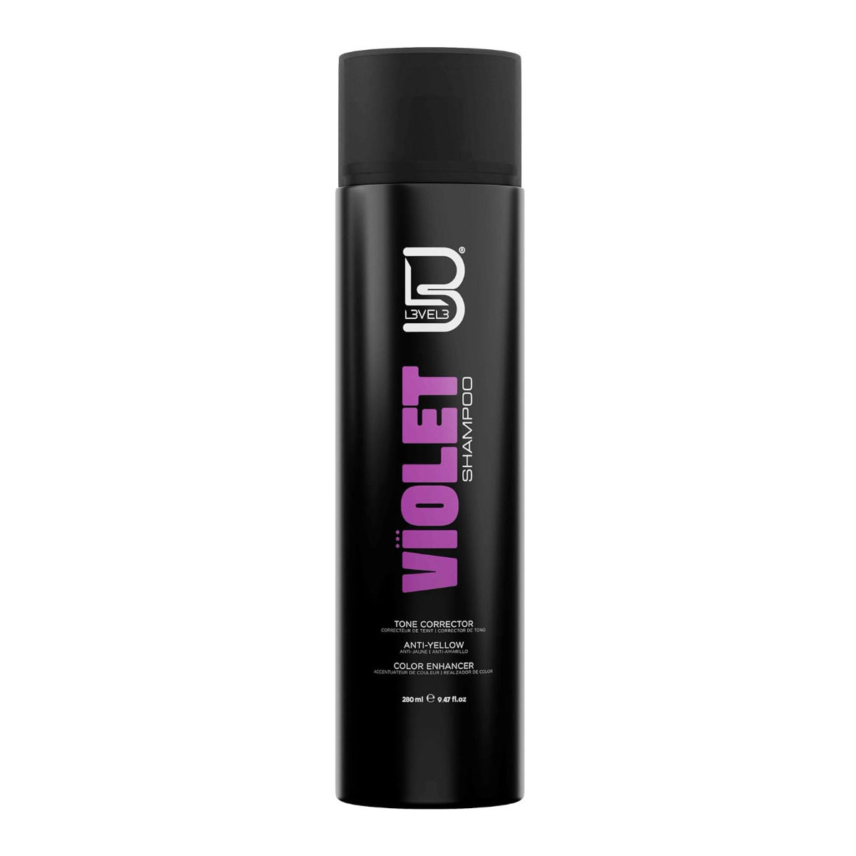 CHAMPU VIOLETA LEVEL3 ANTI AMARILLO 280ML