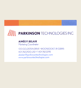 Parkinson Technologies business card