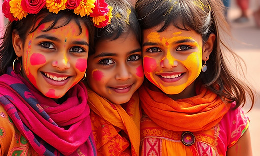 american children during holy festival of colors.jpg
