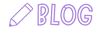 Purple Text saying Blog 