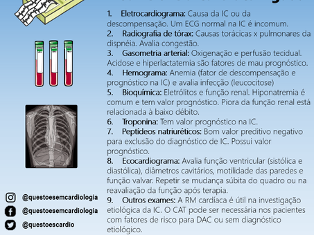 Exames complementares na insuficiência cardíaca aguda