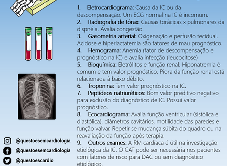 Exames complementares na insuficiência cardíaca aguda