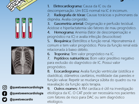 Exames complementares na insuficiência cardíaca aguda