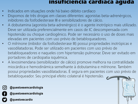 Agentes inotrópicos na insuficiência cardíaca aguda