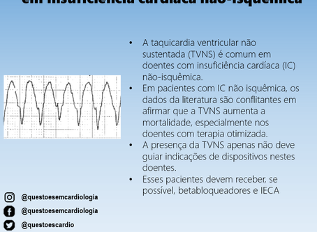 Taquicardia ventricular não sustentada em insuficiência cardíaca não isquêmica