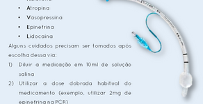Quais drogas podem ser feitas no tubo orotraqueal?