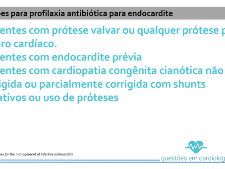 Profilaxia antibiótica para endocardite