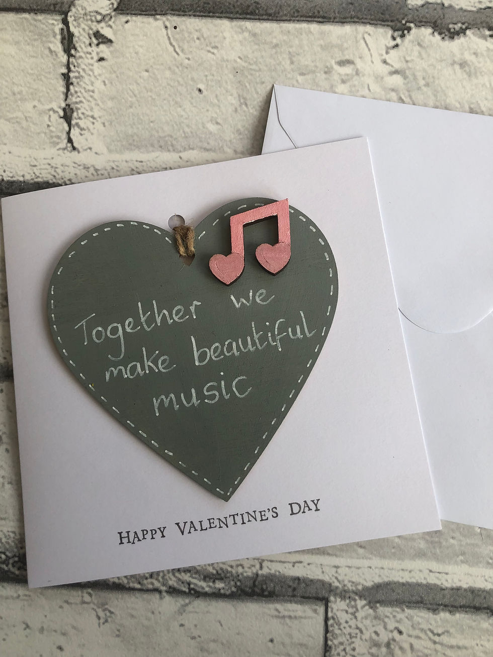 Thumbnail: Together, we make beautiful music Happy Valentine’s Day card