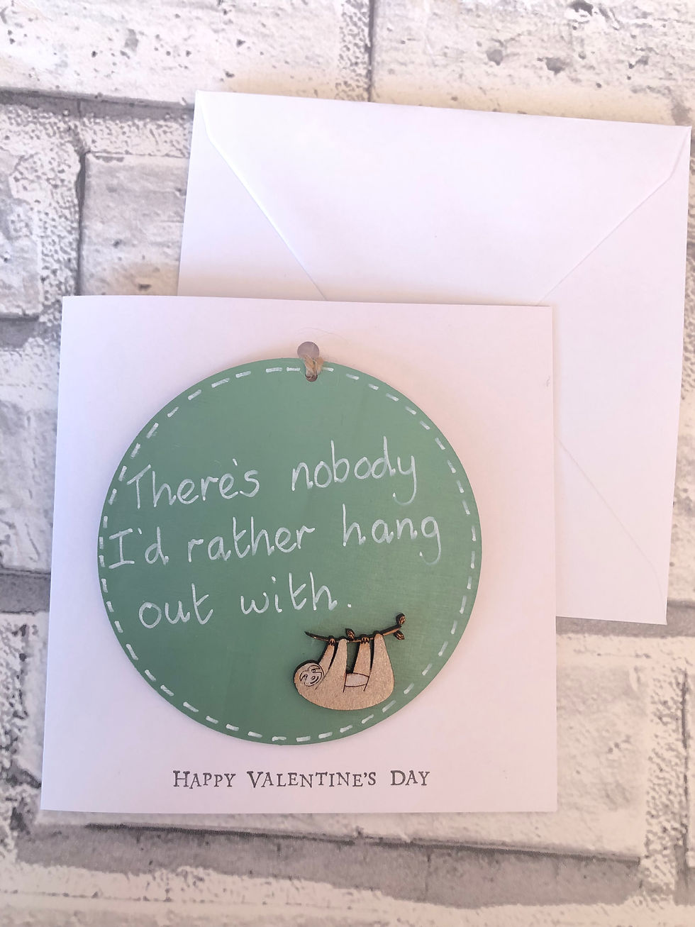 Thumbnail: ‘There’s nobody I’d rather hang out with’ Happy Valentine’s Day Sloth Card