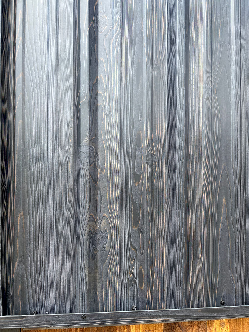 Thumbnail: 10x10 3 sided new style wood grain metal 