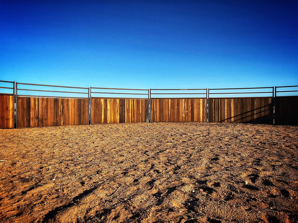 Thumbnail: 50' Standard Wood Round Pen 6' Tall
