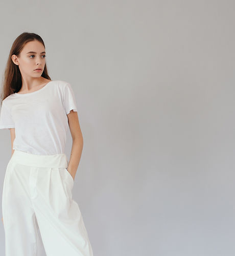 A Woman Wearing White