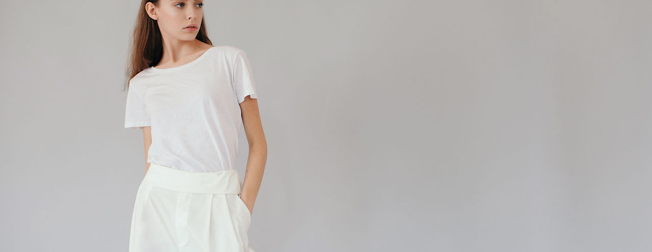A Woman Wearing White