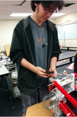 Adrian Checking The Wires