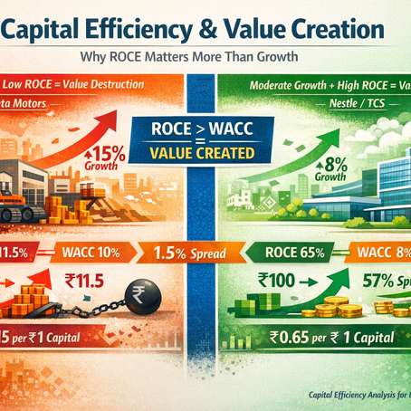 Capital Efficiency and Value Creation: Why ROCE Matters More Than Growth | Quick ₹eads