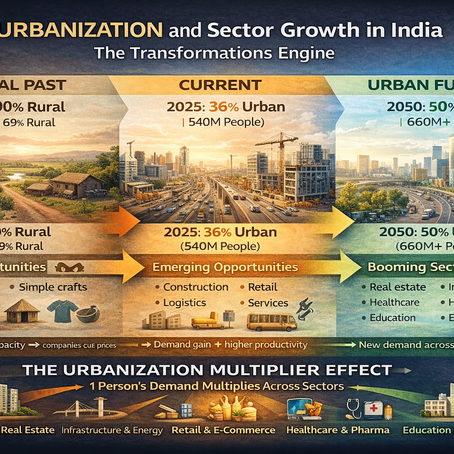 Urbanization and Its Effect on Sector Growth | Quick ₹eads