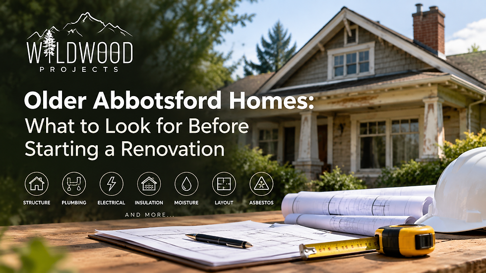 What Should Abbotsford Homeowners Check Before Renovating an Older Home