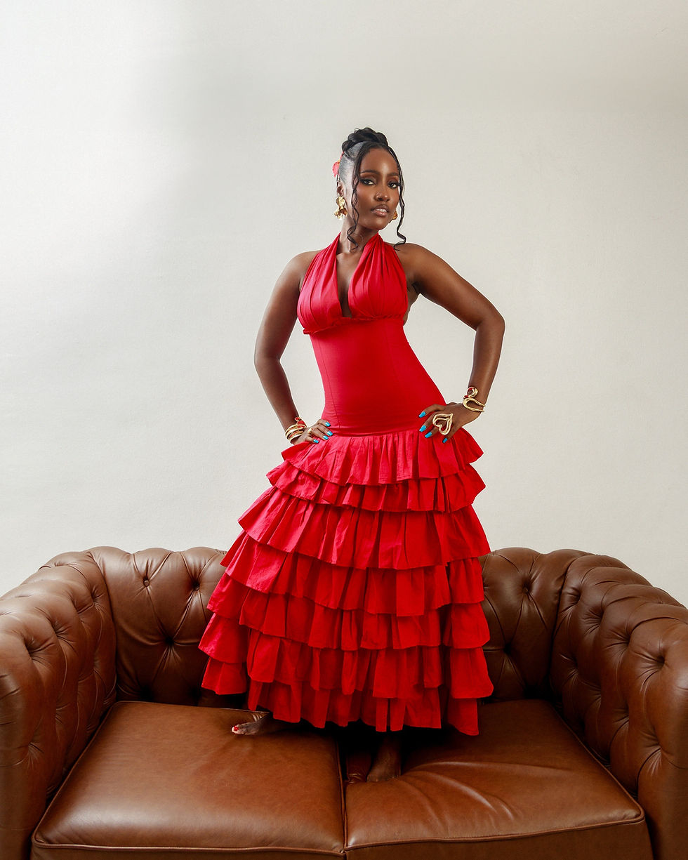 Thumbnail: Belini Dress- Red