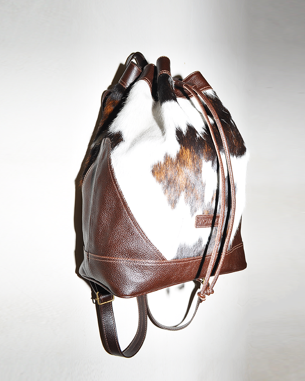 Thumbnail: Backpack xl piel pelaje blanco roble
