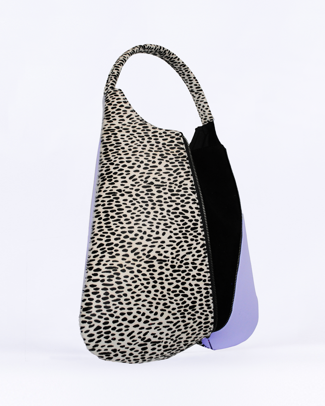 Bobbitt piel lila dots negro