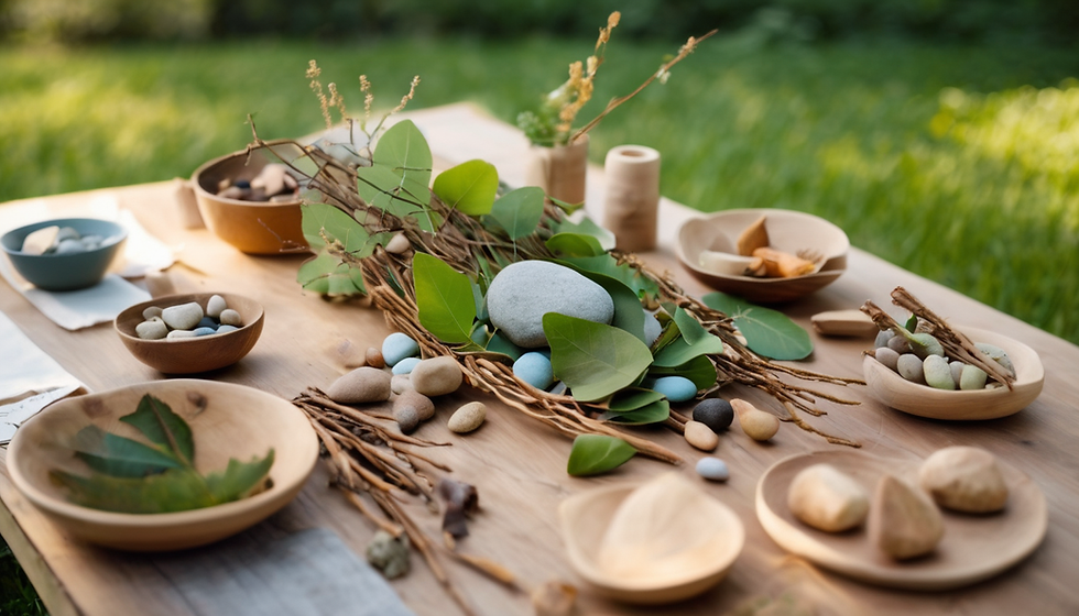 Crafting with nature workshop