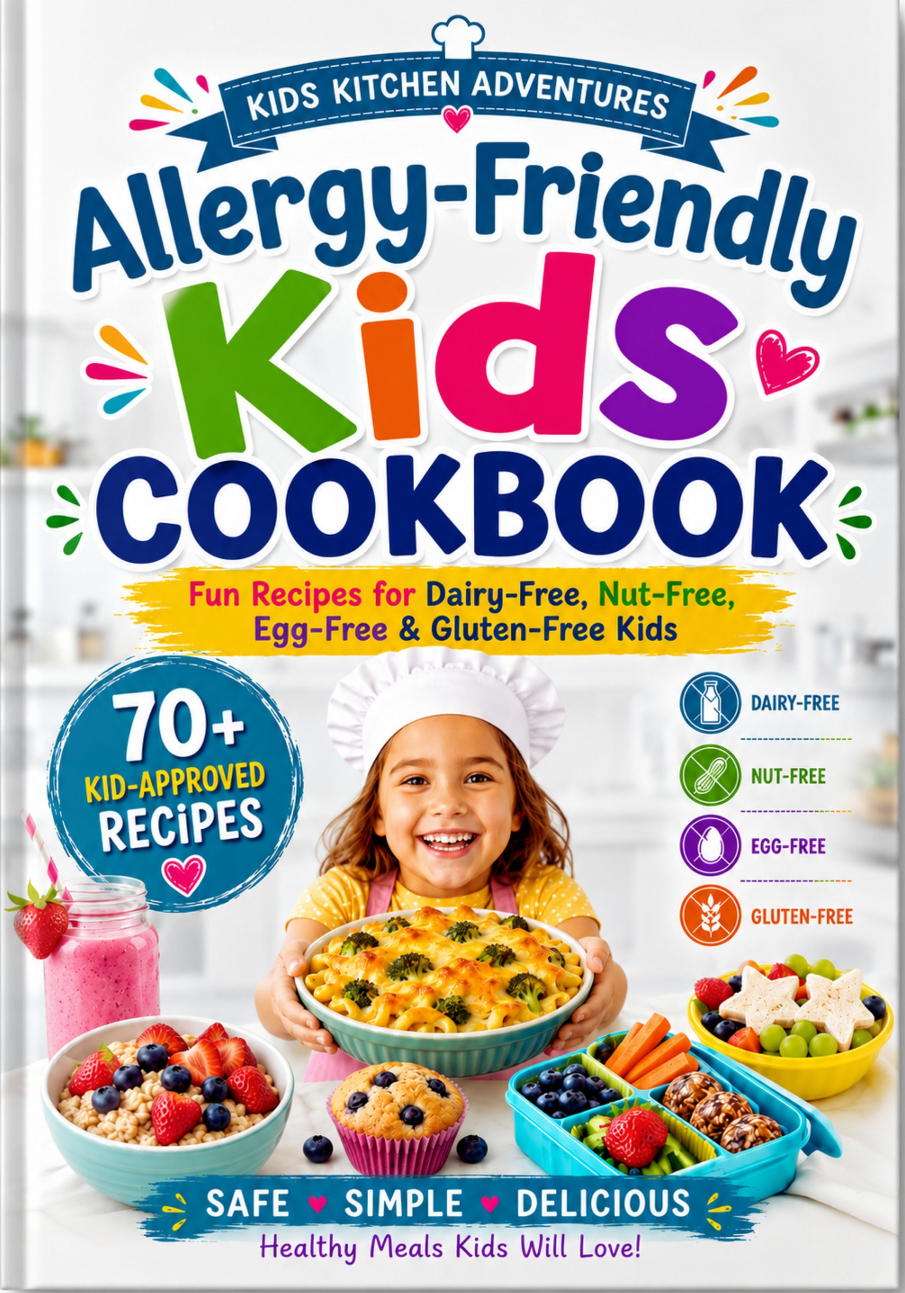 Allergy-Friendly Kids Cookbook, Dairy-Free, Nut-Free, Egg-Free