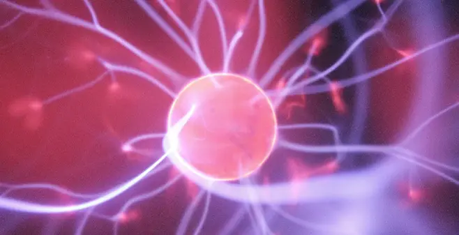 Image of a neuron firing 