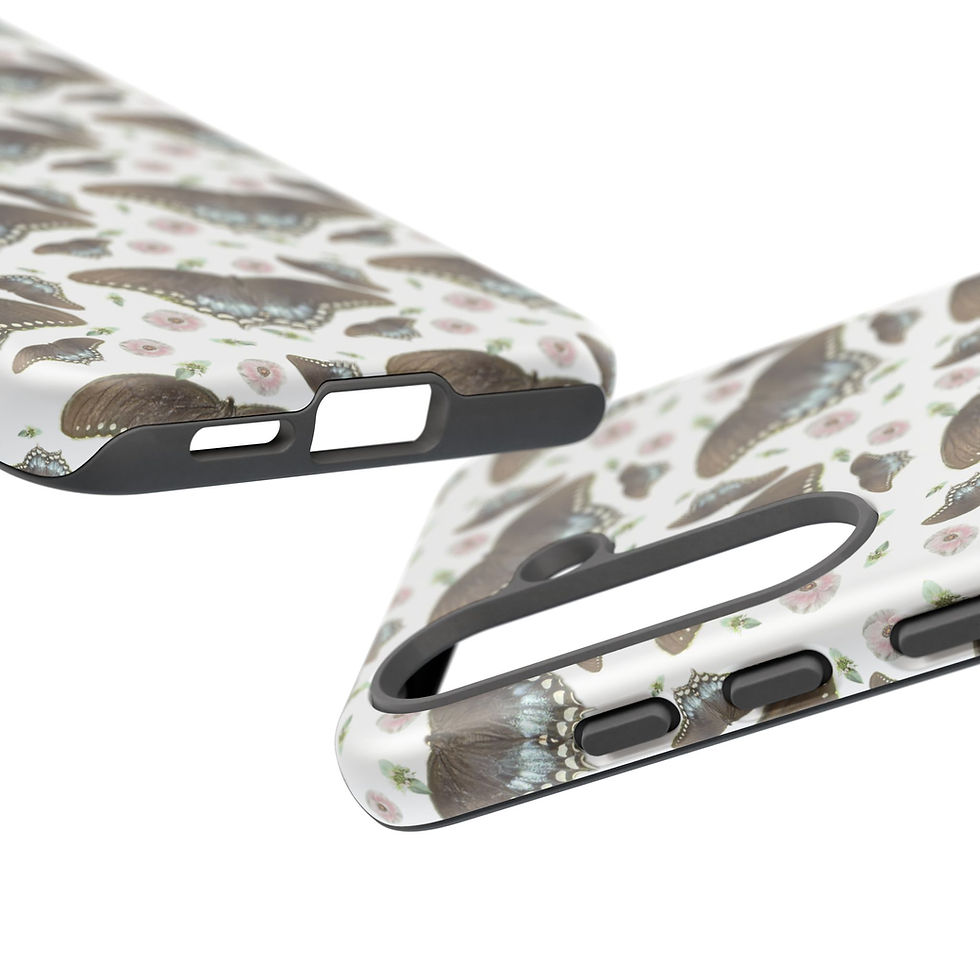 Thumbnail: Butterfly with Floral accents Tough Phone Case