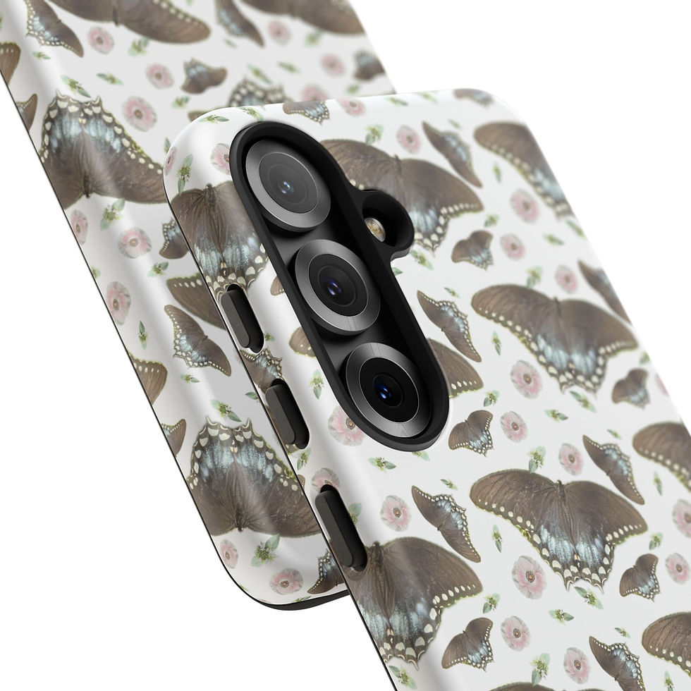 Thumbnail: Butterfly with Floral accents Tough Phone Case