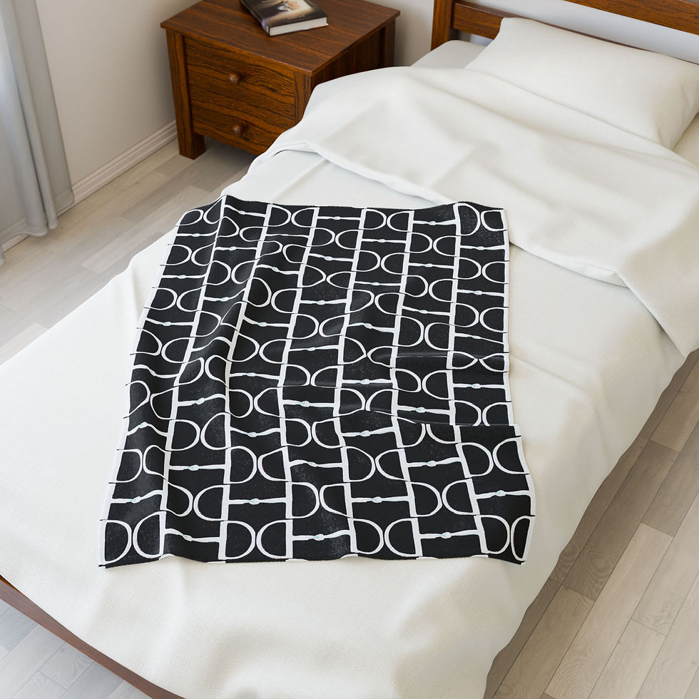Thumbnail: The Roxy Bit Velveteen Fleece Blanket