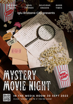 Mystery movie night poster