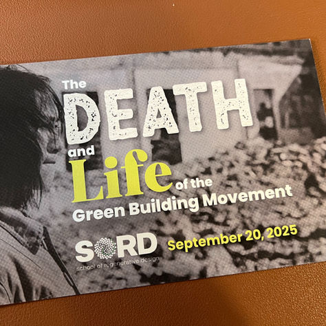 Postcard from green building summit September 20, 2025