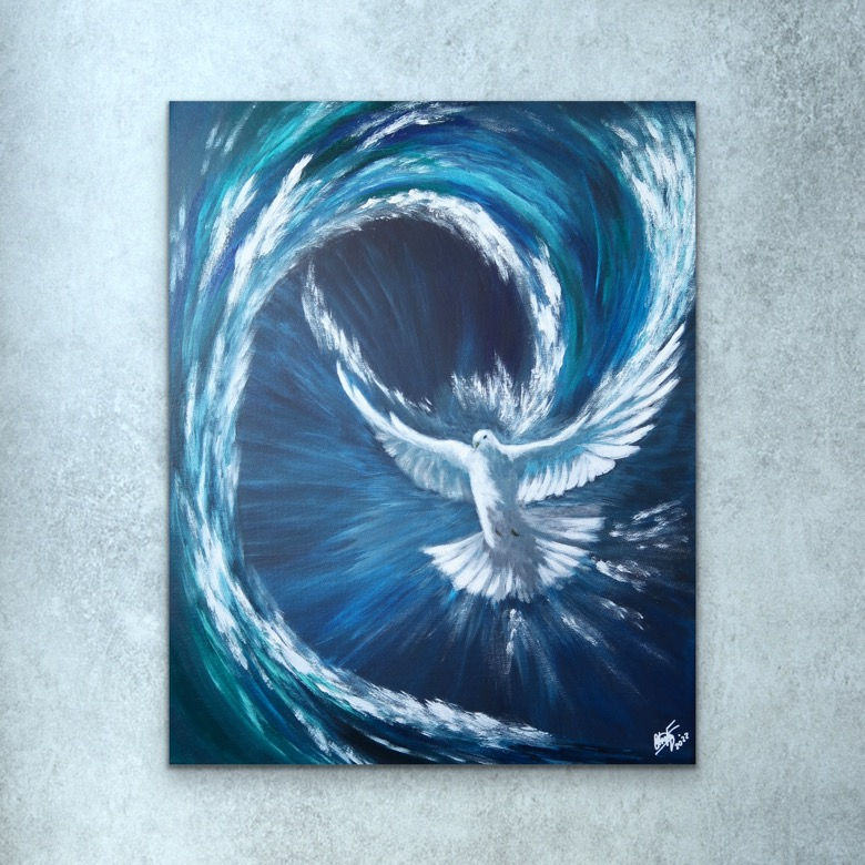 Thumbnail: Burst within me Holy Spirit | 16”x20” Original Acrylic Painting