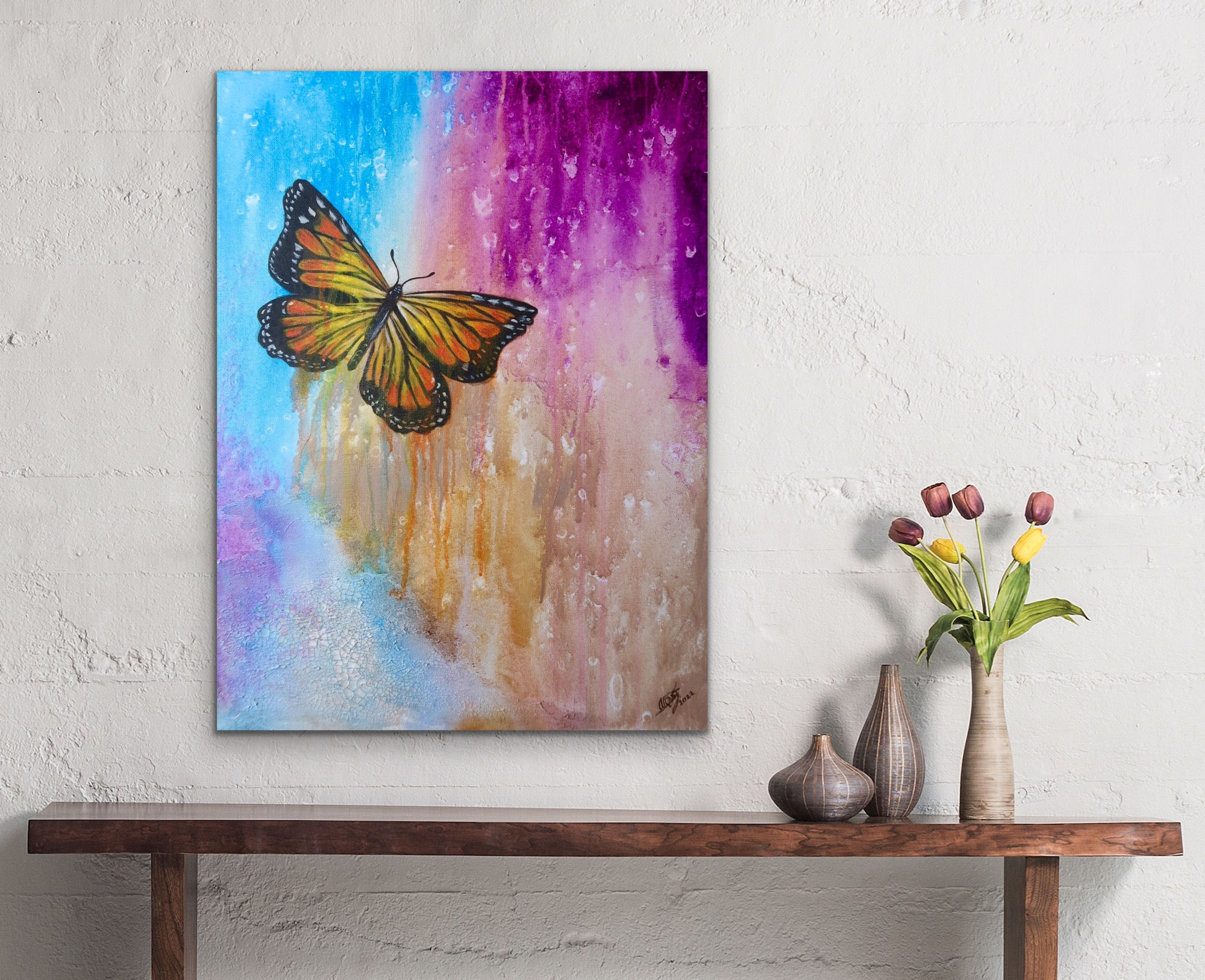 Beauty from ashes | 18”x24” Original Acrylic Painting