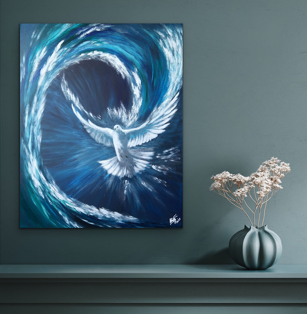 Burst within me Holy Spirit | 16”x20” Original Acrylic Painting