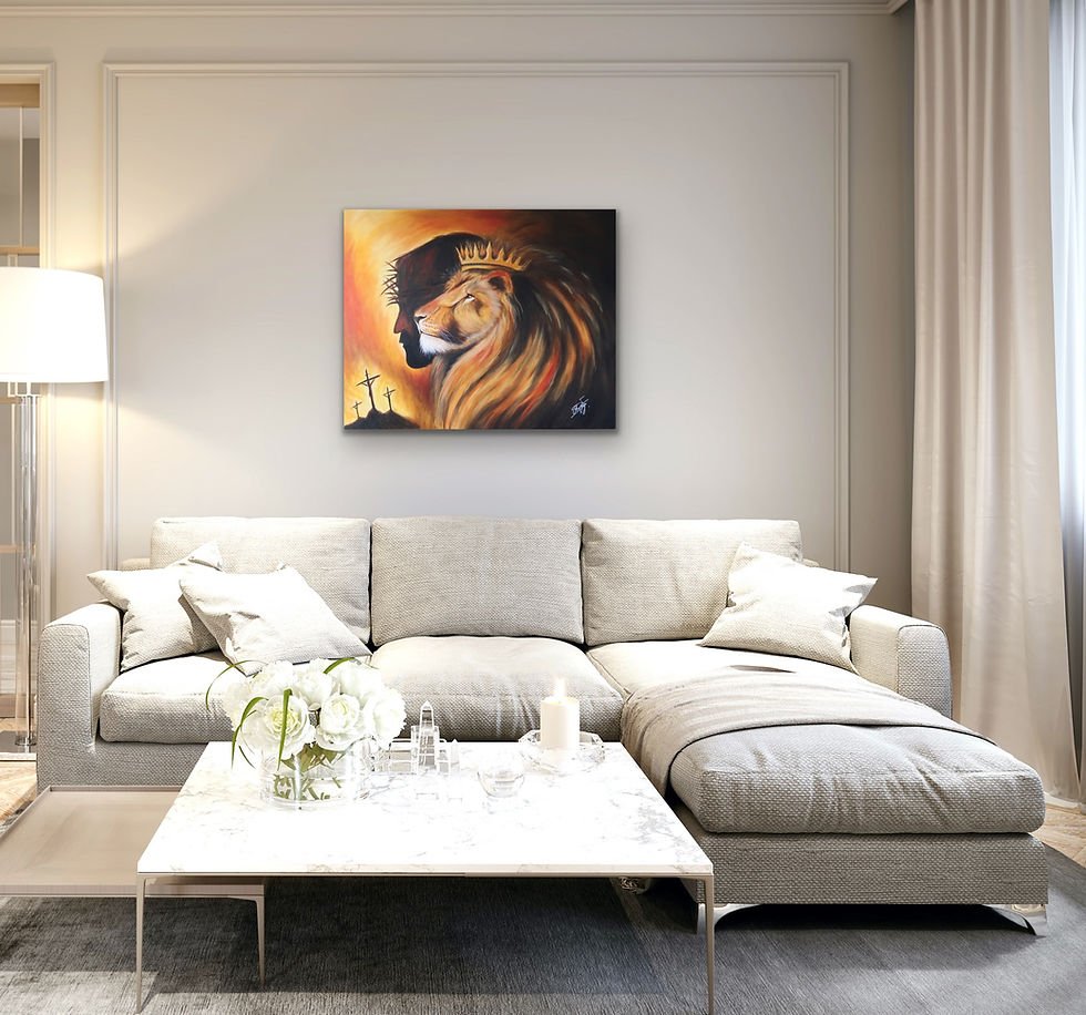 Thumbnail: The Lion of Judah is Worthy | 24”x30” Canvas Painting