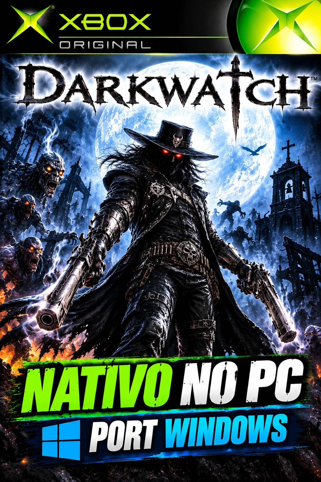 Capa de Darkwatch XBOX PORT PARA O PC