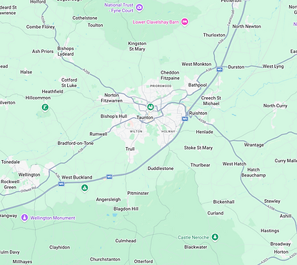 Taunton Map aerial view - HBET