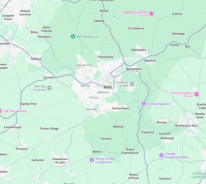 Bath Map aerial view - HBET