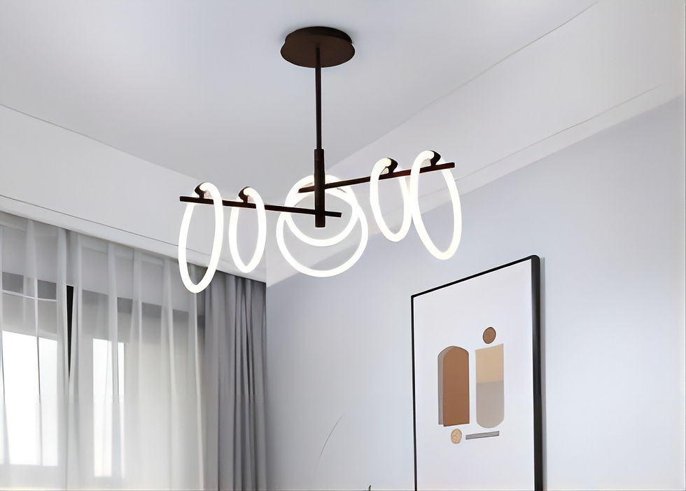 Hình thu nhỏ: MWHD0836-Rings LED Swirl light Pendant