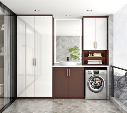 Balcony - Dark Coffee + High Gloss White.jpg
