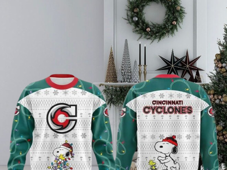 Cincinnati Cyclones Peanuts & Snoopy Limited Edition Sweater
