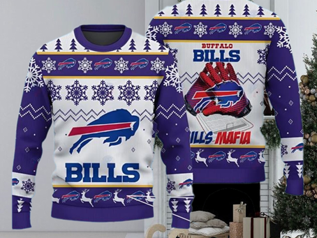 Bills Mafia Buffalo Bills Ugly Christmas Sweater