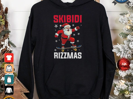 Santa Skibidi rizzmas Christmas shirt