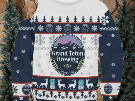 Grand Teton Brewing Beer Since 1988 Wool Holiday Sweater